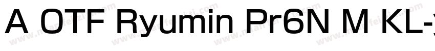 A OTF Ryumin Pr6N M KL字体转换